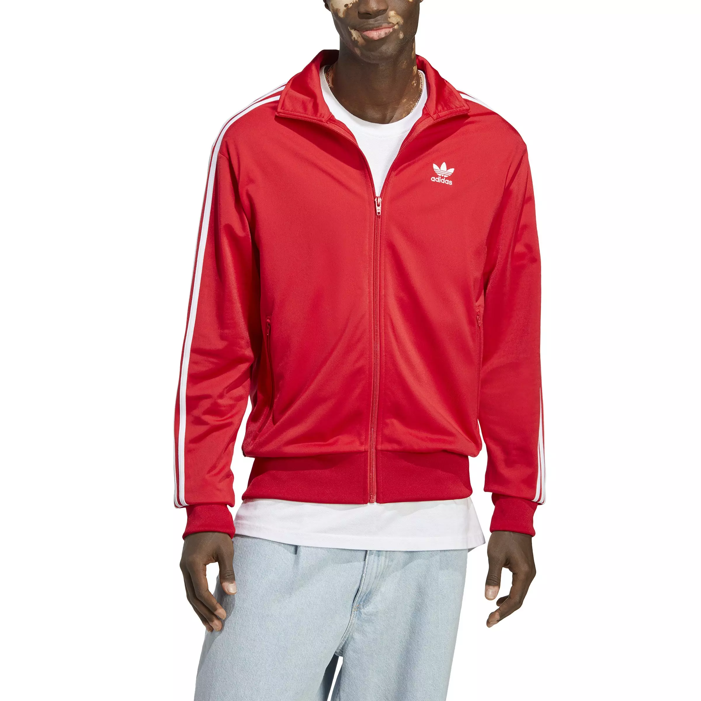 Adidas firebird best sale tracksuit red